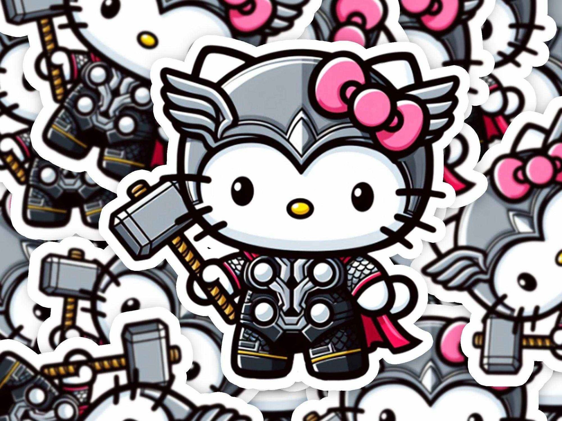 Thor Kitty Vinyl Sticker - Imagine With Aloha